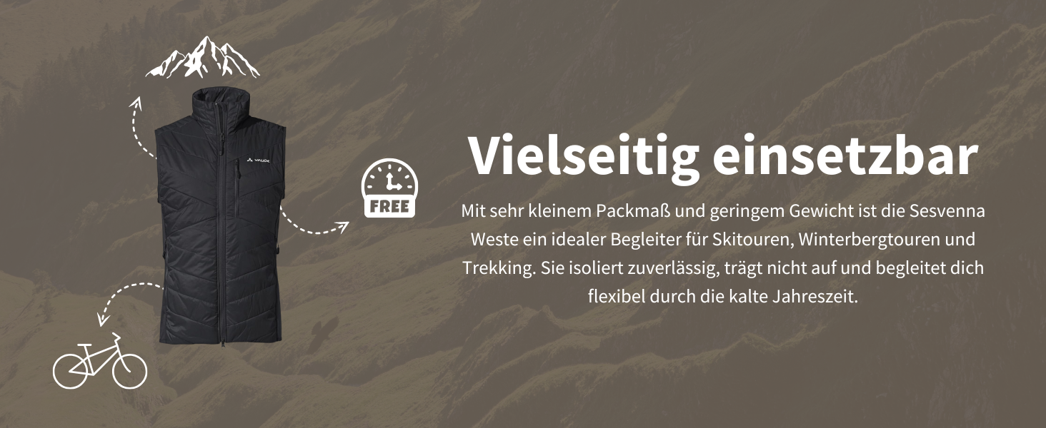 Жилет чоловічий VAUDE Sesvenna Vest IV чорний/чорний