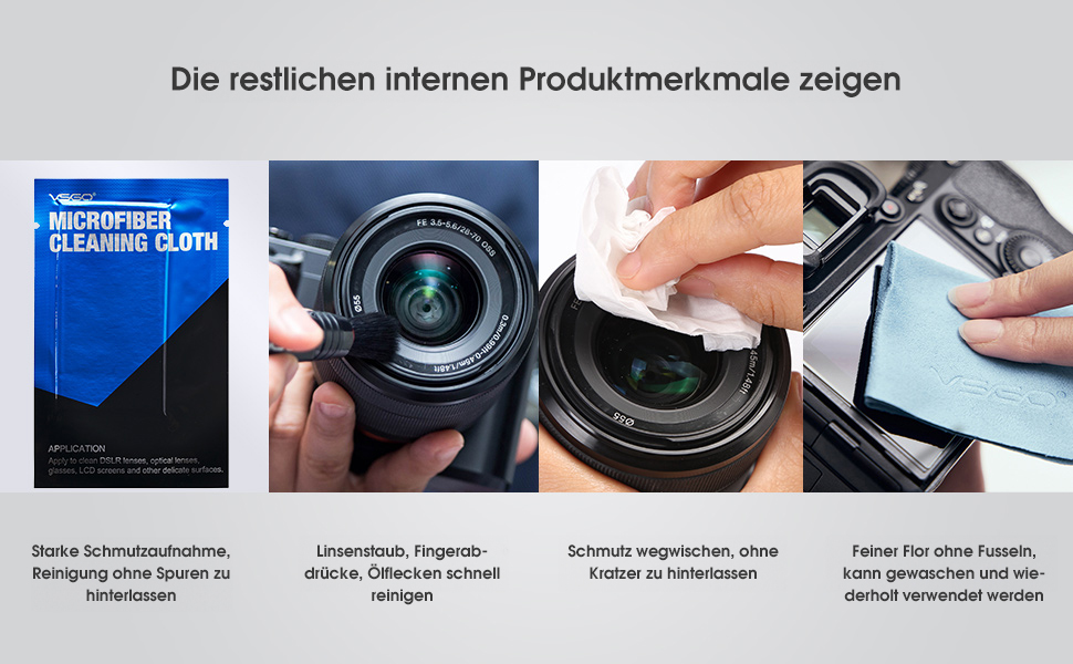 Набір для чищення камери VSGO Professional (DKL-15) з повітряною грушею, олівцем та рідиною для оптики