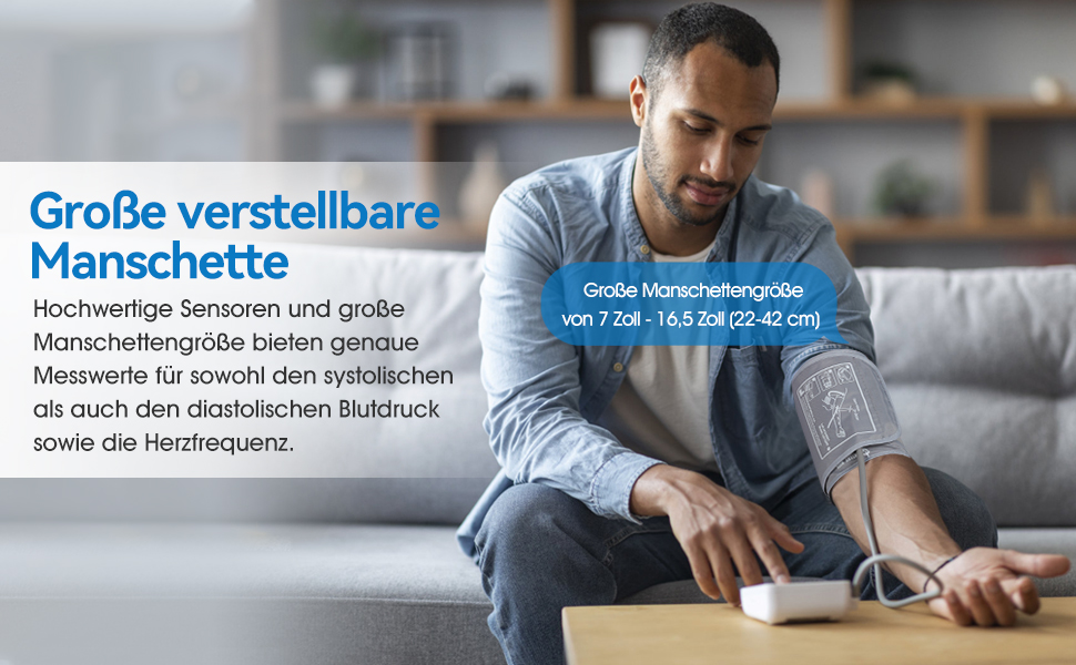 Тонометр на плече Scian для дому, автоматичний, LED-дисплей, 2 користувачі, 200 пам'ять, USB-C, DE-587-I5S