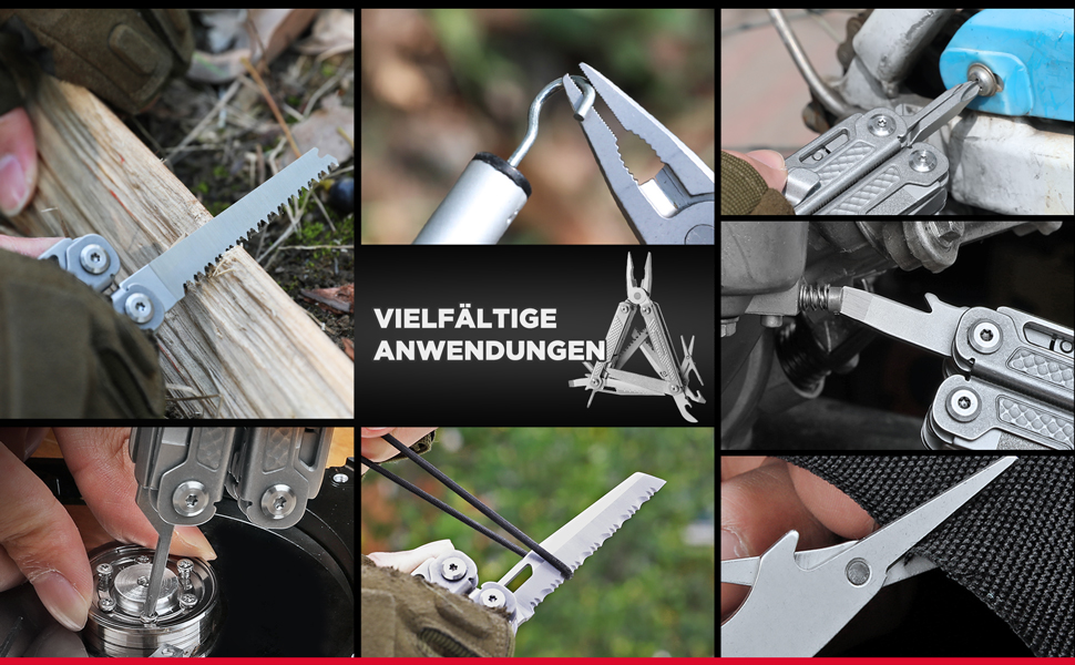Мультитул Swiss+Tech 17-в-1 з нержавіючої сталі - мультиінструмент для кемпінгу, туризму та ремонту