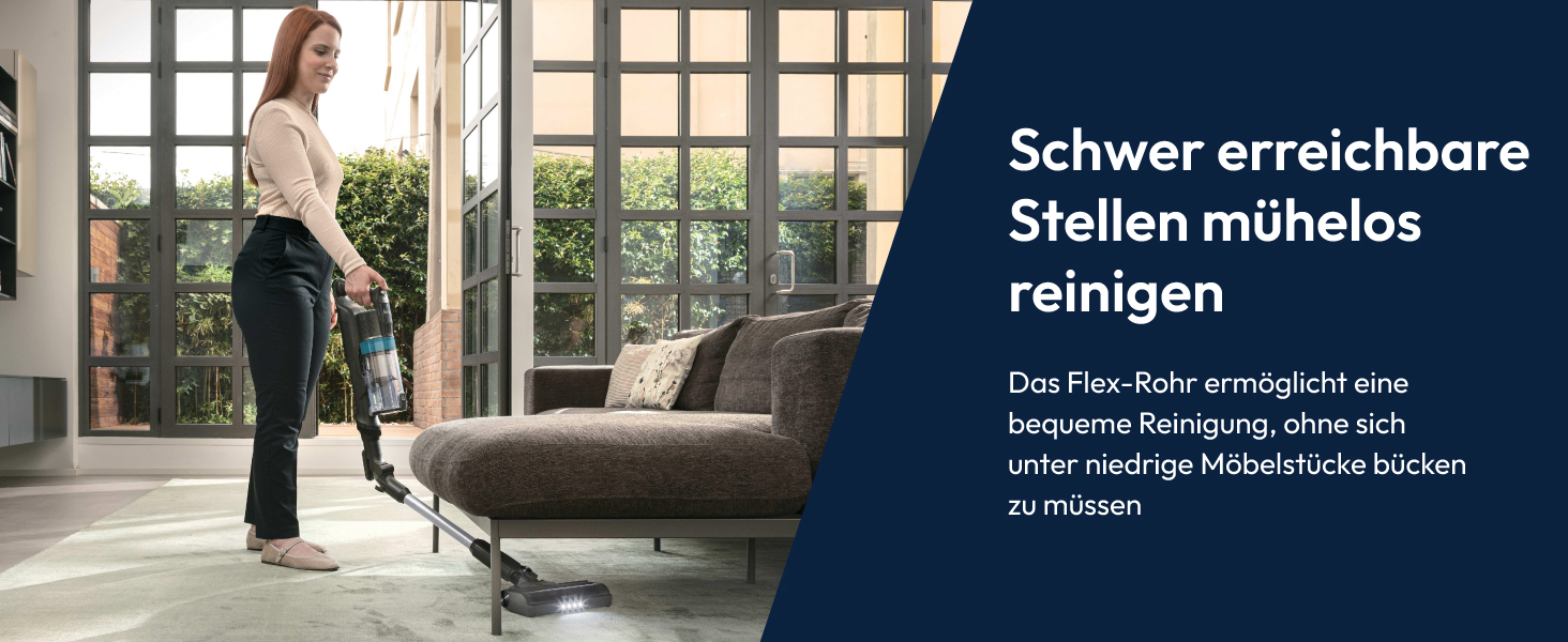 Бездротовий пилосос Hoover HF1 Plus з Anti-Hair Wrap, паркуванням та LED-підсвіткою, HEPA-фільтр 6-рівнів, для алергіків, час роботи 45 хв (для килима та твердих поверхонь)