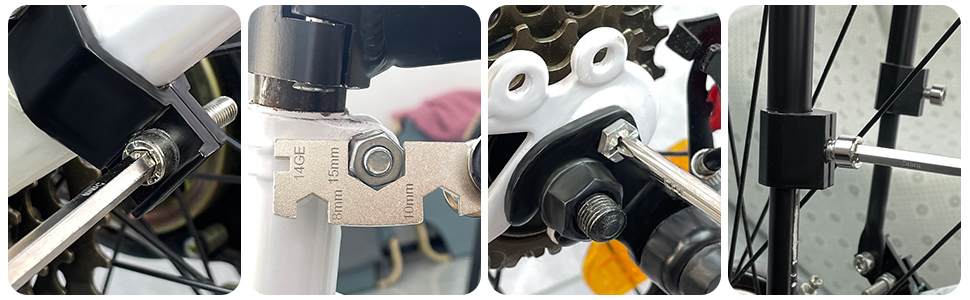 Мультитул велосипедний WOTOW 16-в-1 з чохлом - набір інструментів для ремонту велосипеда