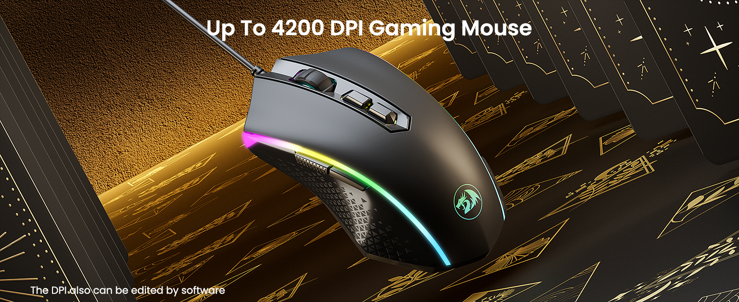 Redragon K552 Комплект: Механічна клавіатура та миша для геймінгу з RGB-підсвічуванням, brown switches, 4200 DPI, QWERTZ DE Layout