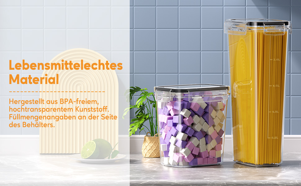 Набори контейнерів для зберігання продуктів з кришкою, 24 шт. Герметичні контейнери для меду, цукру, круп. З ручкою та етикетками