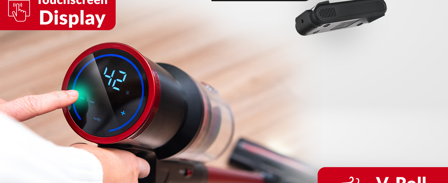 Акумуляторний пилосос LEHMANN 3-в-1: бездротовий, з HEPA-фільтром, LED-щіткою, для прибирання шерсті тварин, килимів та авто. Час роботи: 45 хв, об'єм контейнера: 1,8 л.