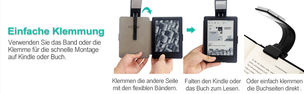 LED лампа для читання Opard: регульована, портативна, для Kindle, майстрів, студентів