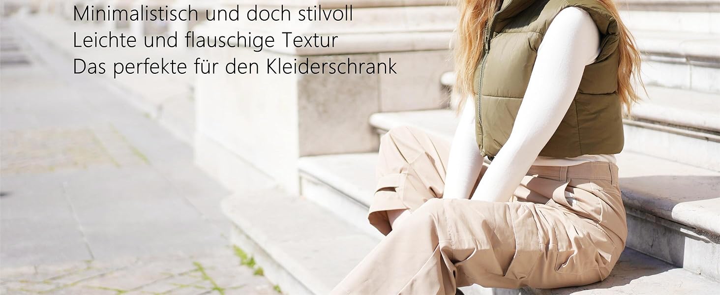 Степлена жилетка Fuinloth Daen Weste з коротким коміром для зими та перехідного періоду (38-40, Коричнева)