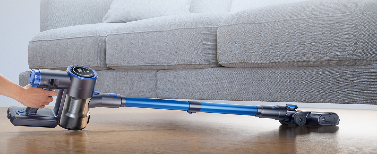 Greenote GSC60 Бездротовий акумуляторний пилосос, 33000Pa, з сенсорним екраном, до 40 хв роботи, 10 в 1, тихий, для твердих поверхонь, килимів, шерсті тварин