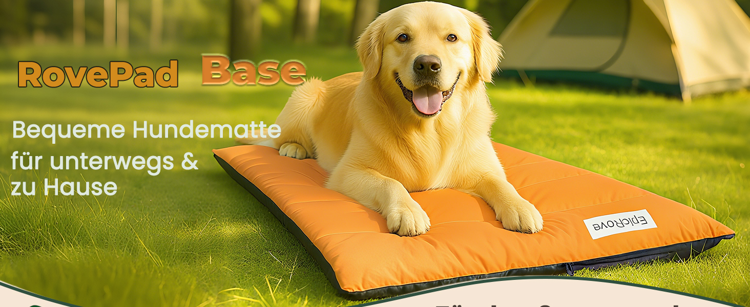 Водонепроникний килимок для собак RovePad Base 110x68 см – неслизький, миючий, стійкий до подряпин, для великих собак та котів, для подорожей та кемпінгу