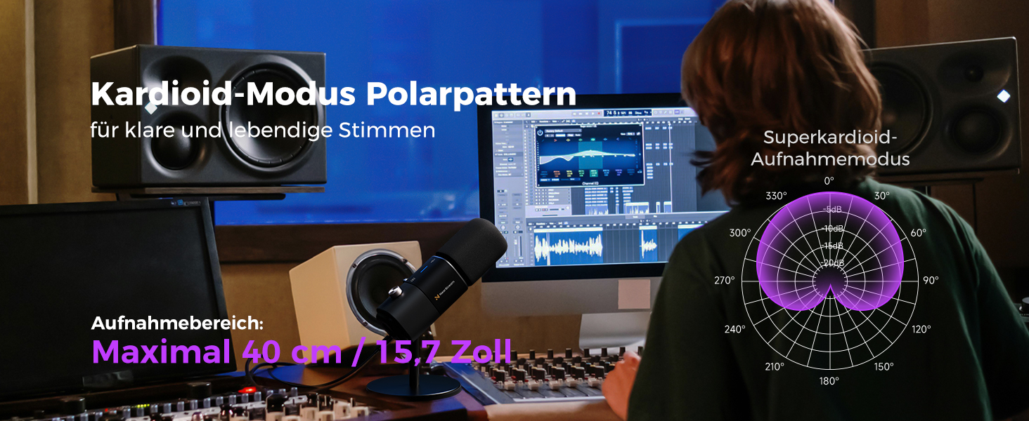 Конденсаторний мікрофон NearStream AM25X з підставкою: USB/XLR, для стрімінгу, подкастів, ігор (PC/PS5/PS4), з функцією моніторингу та шумозаглушення