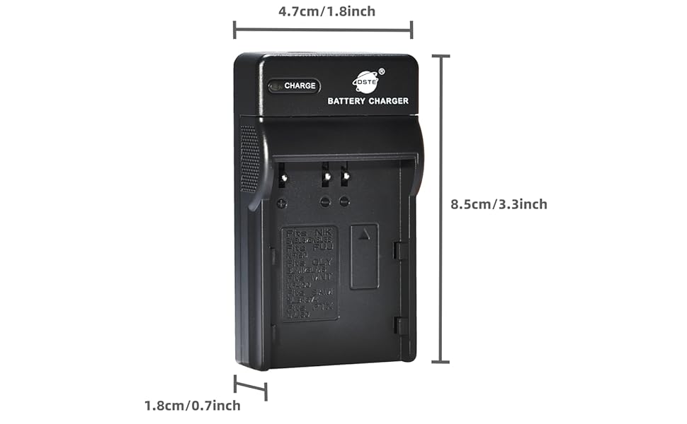 Акумулятор DSTE EN-EL3E (2 шт.) та Micro USB зарядний пристрій - сумісний з Nikon D30, D50, D70, D70S, D90, D80, D100, D200, D300, D300S, D700