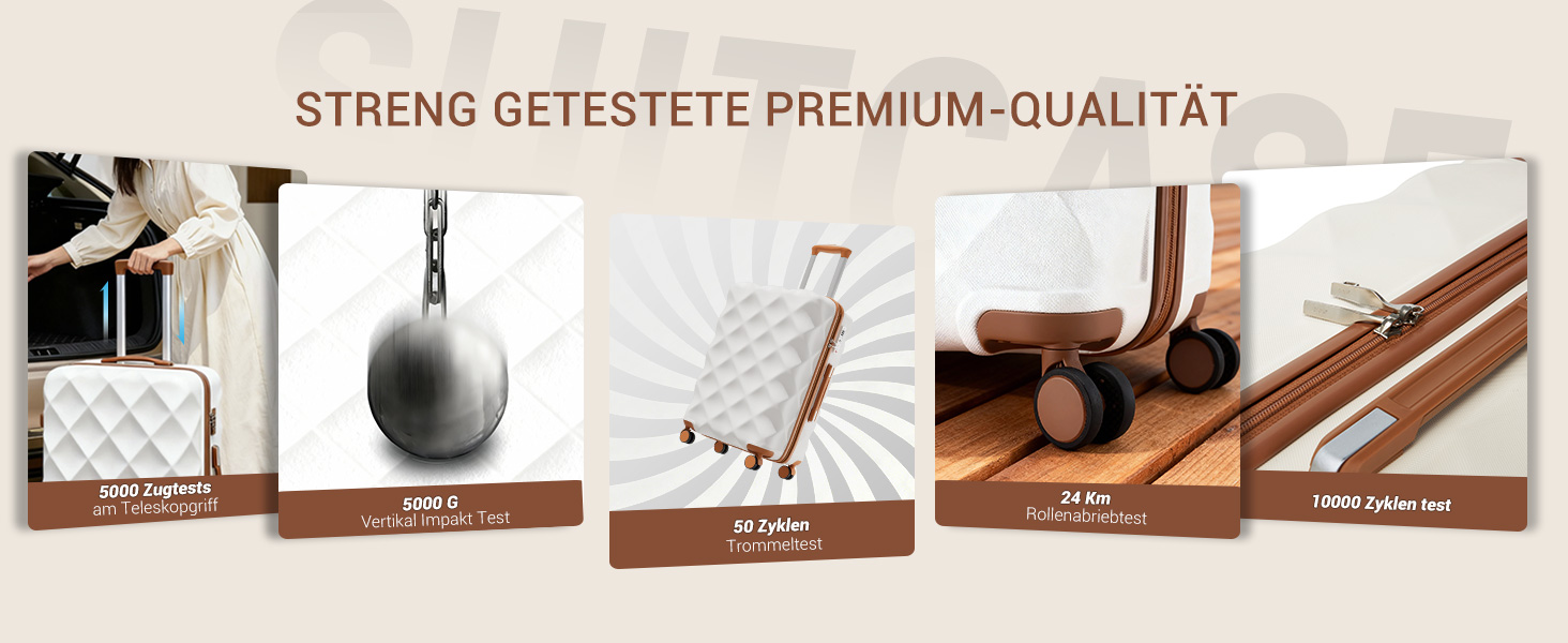 Чемодан British Traveller Groß 74.5 см, 91 л: Легкий валіза з ABS+PC, TSA-замок, 4 колеса, Кремовий