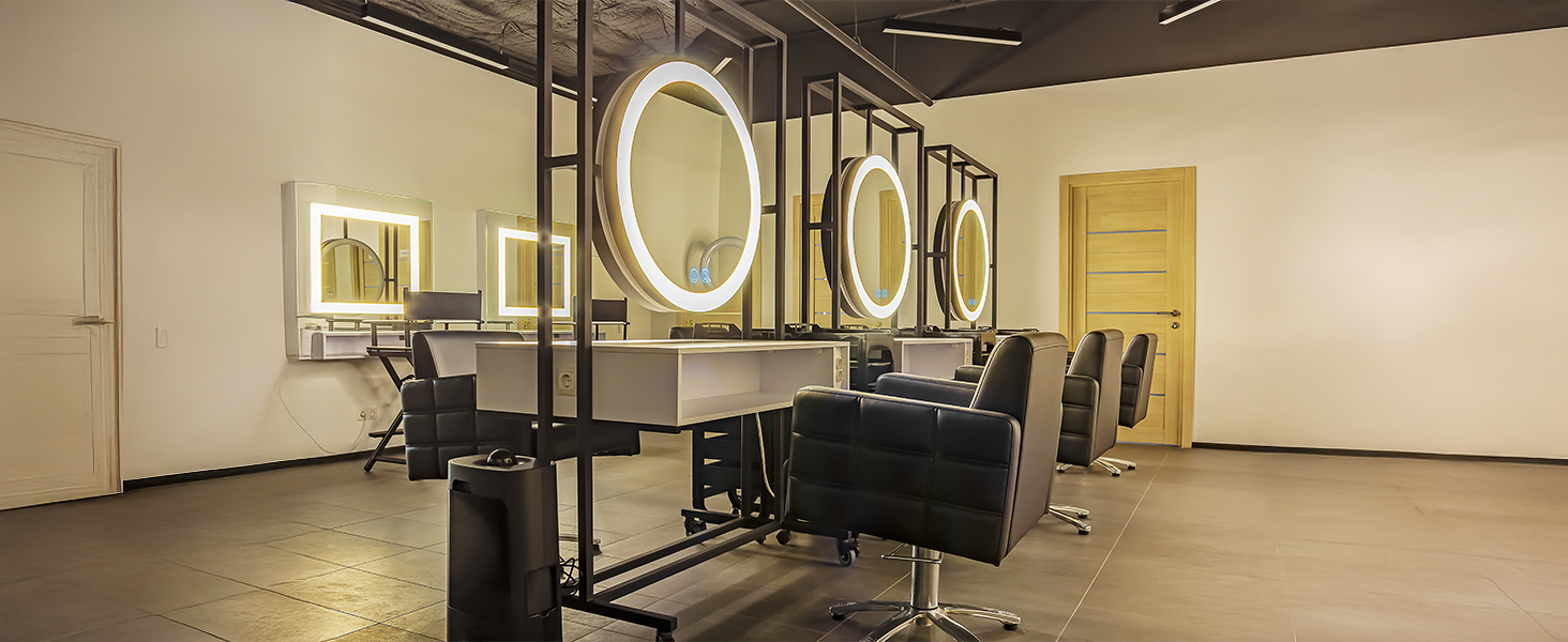 Дзеркало для ванної кімнати з підсвічуванням 80x80 см Fow Halo Simple, LED, сенсорне управління, IP65, пам'ять, 3 кольори, регулювання яскравості, проти запотівання, HD скло