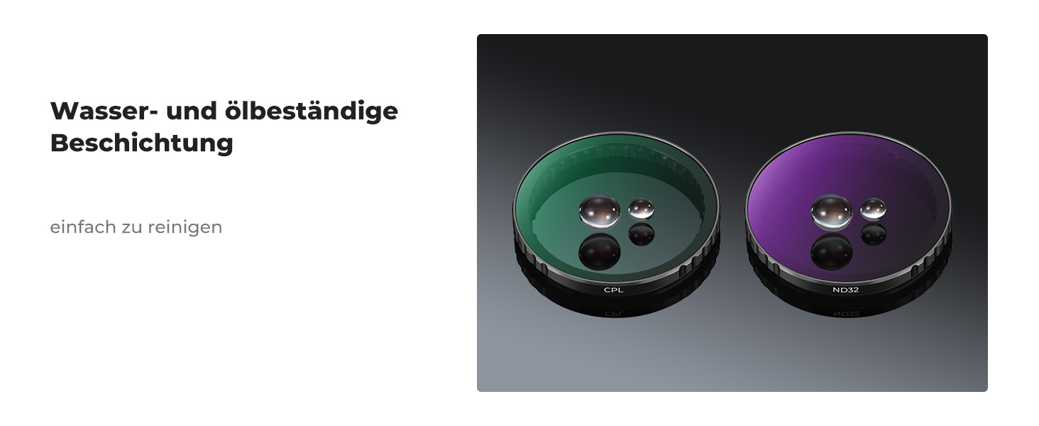 Набір фільтрів K&F Concept ND для DJI Osmo Action 4/5 PRO: ND8, ND16, ND32, ND64 + поляризаційний фільтр (CPL)