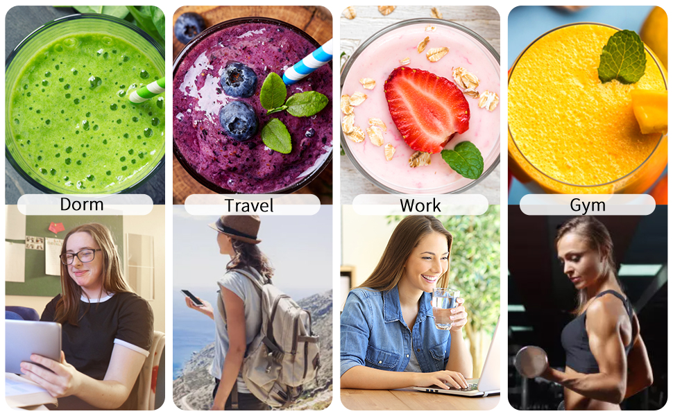 Блендер La Rêveuse Mix&Go: компактний ручний блендер з пляшками 550 мл, рожевий (300 Вт)