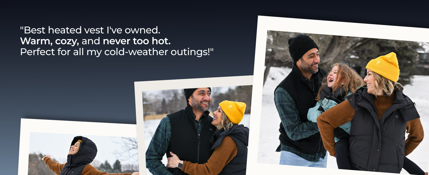 Обогрівальна жилетка OROORO для жінок, флісова, з Powerbank, чорна, XL