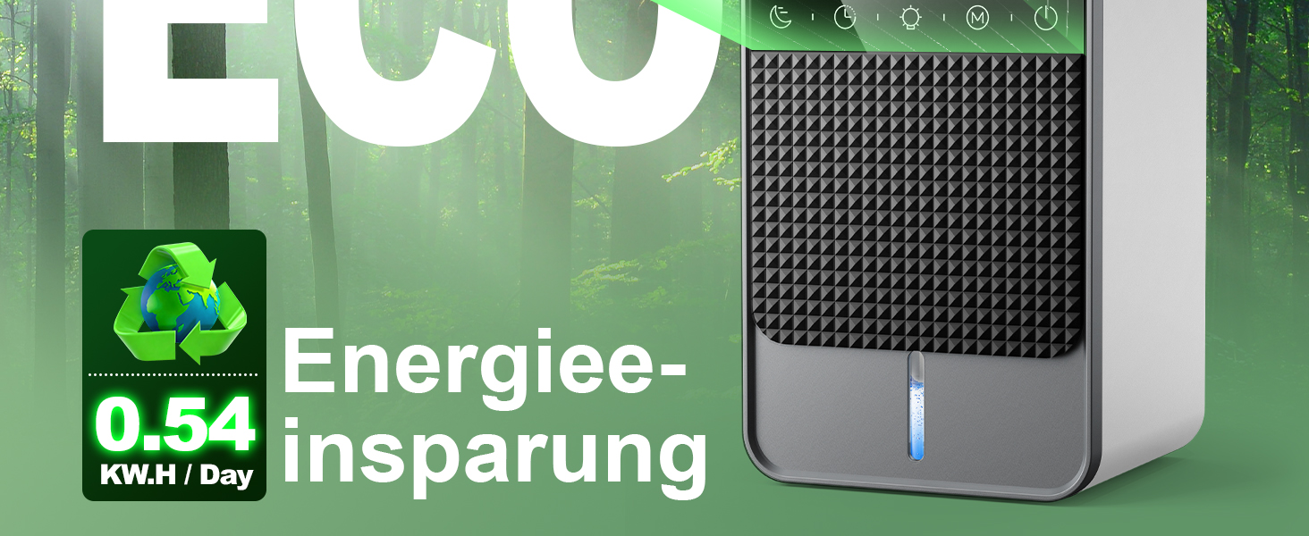 Електричний осушувач повітря автоматичний 1800 мл з функцією відтавання, таймером та LED-дисплеєм для спальні, ванної кімнати та шафи (650 мл/24 год)