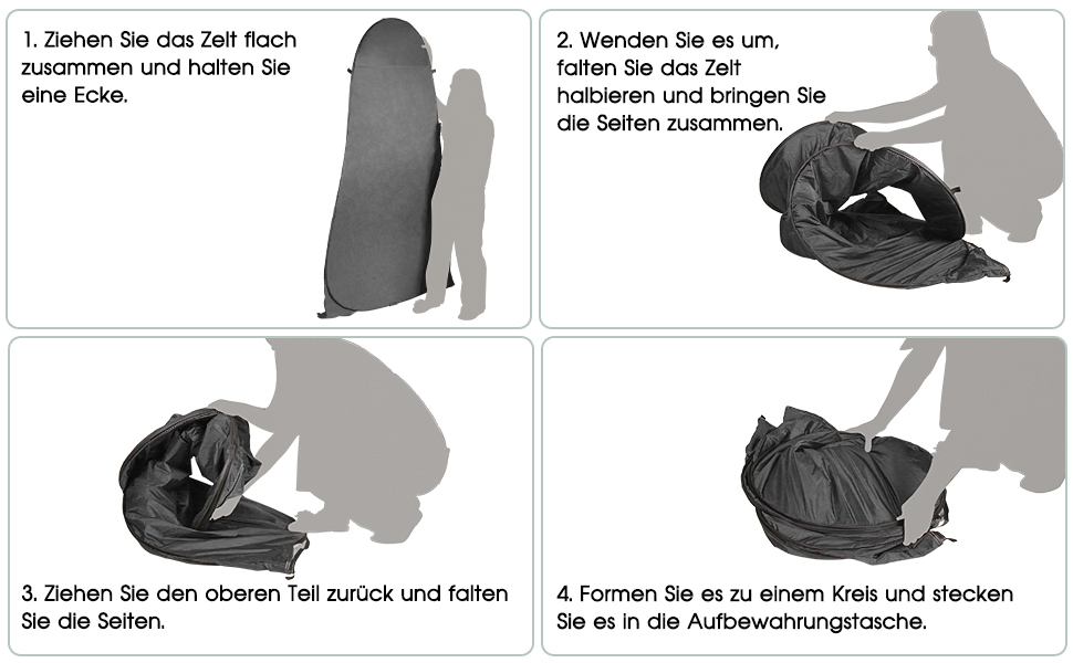 Намет для туалету та душу, переносний шатрів для відпочинку, переодягання та приватності на природі. Модель для кемпінгу та пляжу з сумкою, захист від сонця UV 50+ (Чорний)