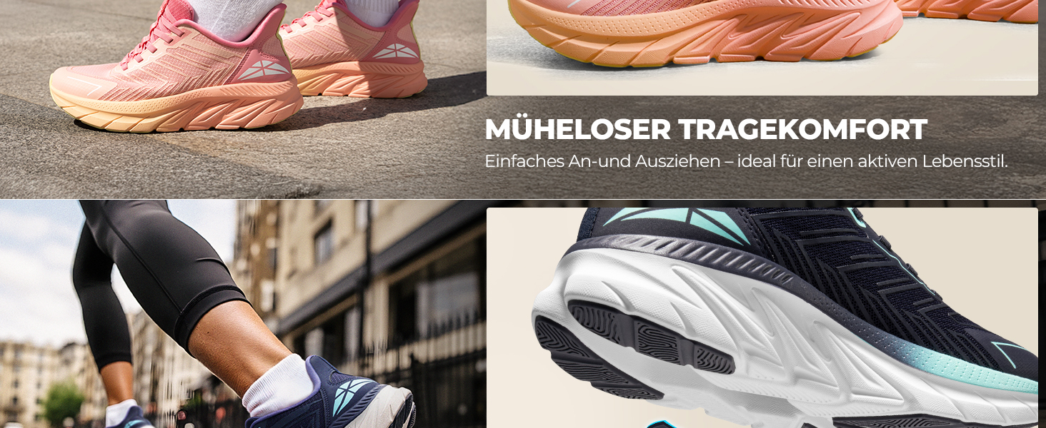 Жіночі спортивні сліпони ALLSWIFIT: зручні, дихаючі, з антиковзкою підошвою, для бігу, тенісу, фітнесу та крос-тренінгу, розмір 40.5 EU, білі