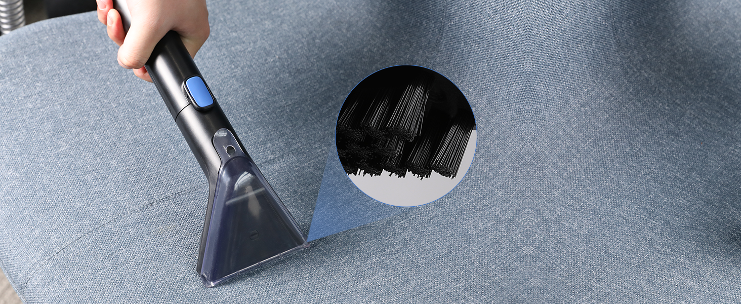 Пристрій для чищення м'яких меблів Slevoo 450W: мокрий/сухий пилосос з миючим засобом для килимів, диванів, меблів та авто