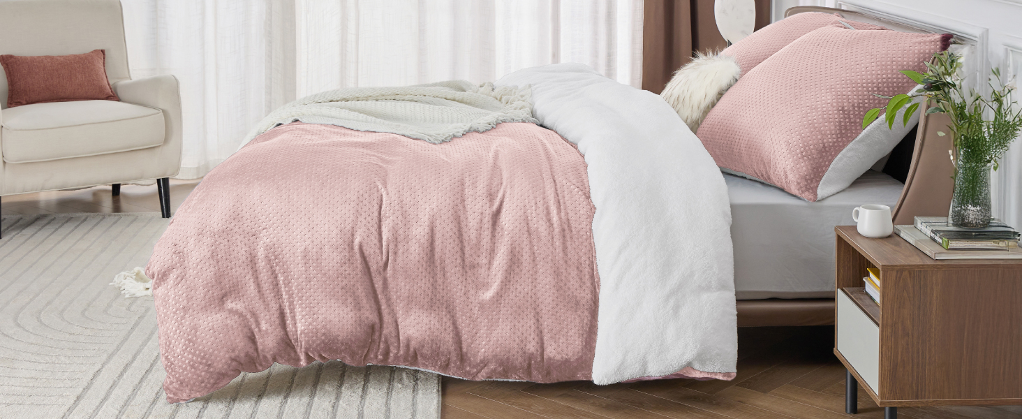 BEDSURE Флаєцева постільна білизна 155x220 сіра - зимовий ковдрий комплект з 2 наволочками 80x80 см, тепла постільна білизна з блискавкою, вафельна постільна білизна для двоспального ліжка 155 x 220 см сірого кольору