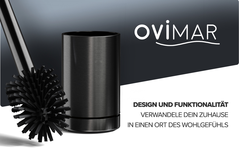 Торцева щітка для унітазу Arosund | Силіконова щітка для унітазу | З вентиляцією | Свободно стояча | Головка щітки з нержавіючої сталі | З резервуаром для мийного засобу | Знімний піддон для крапель | Щітка для унітазу (Gunmetal)