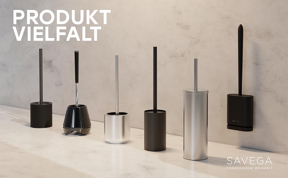 Силіконова щітка для унітазу SAVEGA з кришкою, чорна – плоска та гнучка – настінна без свердління – антибактеріальна комплексна щітка для унітазу (біла)