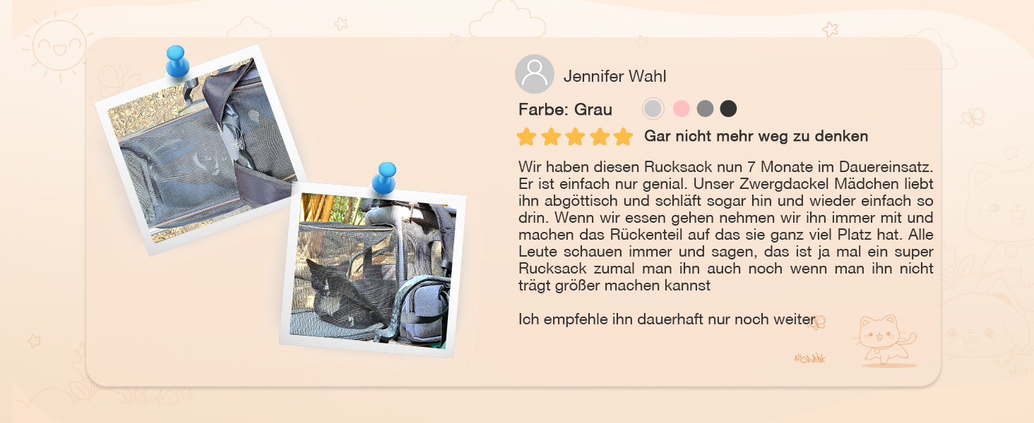 Рюкзак-переноска для кота та собаки Lekesky, сірий, великий (33 x 29 x 38 см)