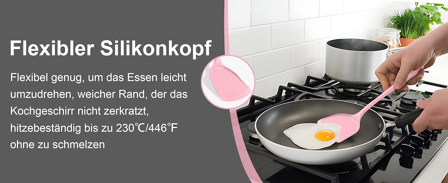 Набір кухонних аксесуарів Homikit 16 шт. з тримачем, кухонне приладдя, термостійкий посуд, кухонне начиння, придатний для миття в посудомийній машині (рожевий)