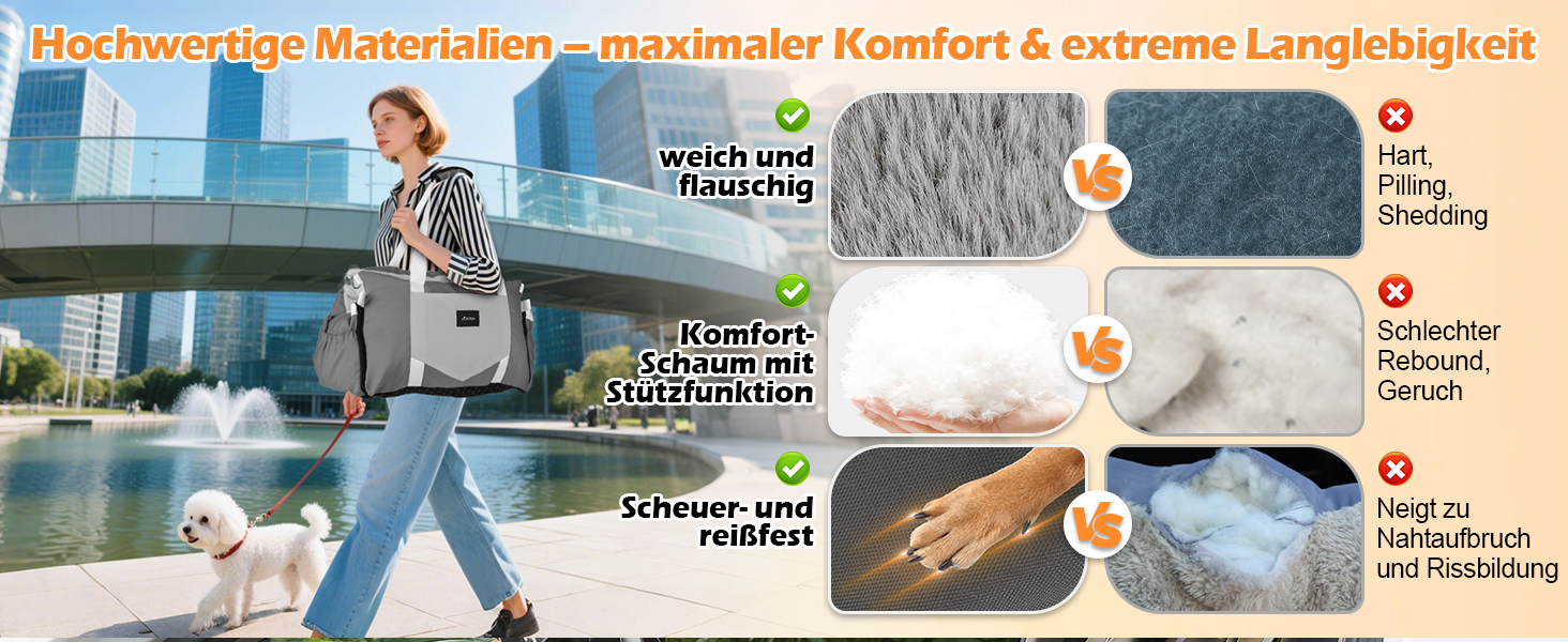 Автокрісло для собак 3-в-1 з переносною ліжком для маленьких собак – зручне автокрісло з розкладною поверхнею, м'яким матрацом, для переднього або заднього сидіння, внутрішнє та зовнішнє (02-Сірий)