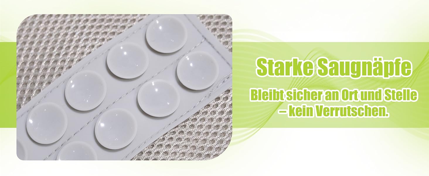 Подушка для ванни Vollkörper для тіла, спини, голови та шиї - комфортне та швидковисихаюче сіре подушко для ванни