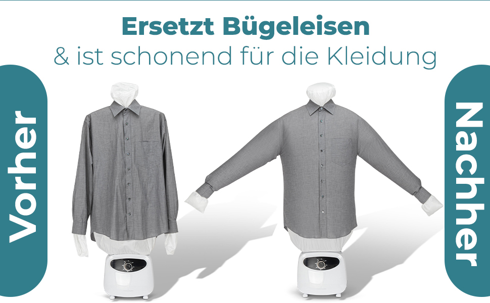 Автоматичний прасувальник сорочок ProfiCare PC-HBB 3117 | Прасувальна лялька 1400W | Швидкий та ефективний | З арома-насадкою