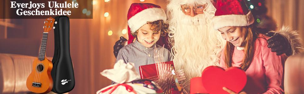 Укулеле Everjoys Sopran 21 дюйм: Комплект для початківців з чохлом, тюнером, нотами та плектром