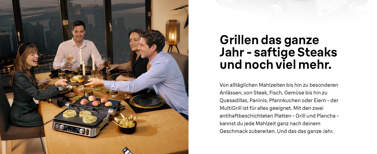 Електричний гриль Braun MultiGrill 7 CG7020: контактний гриль, BBQ та духовка 3-в-1, велика поверхня (12 бургерів), 2000W, 230°, миється в посудомийній машині, з піддоном для жиру, для дому