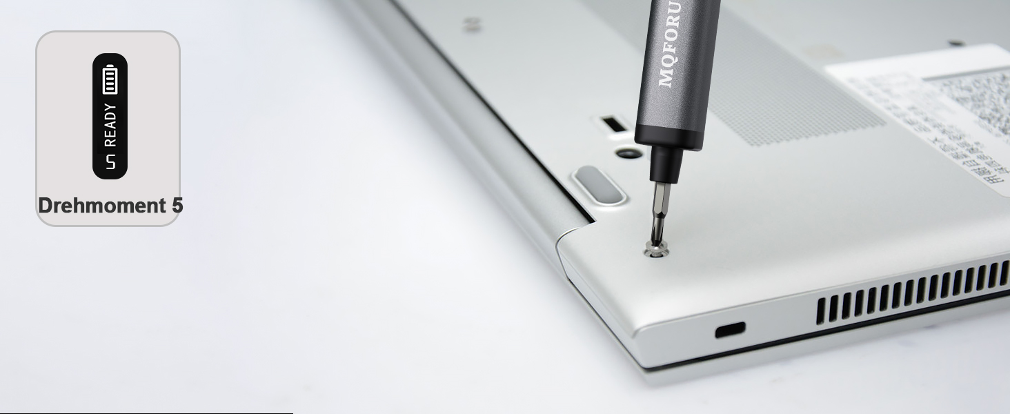 Набір мініатюрних електричних викруток MQFORU 78 в 1 з 72 бітами, 5 режимів крутного моменту, LED-підсвічуванням для ремонту телефонів, годинників, камер