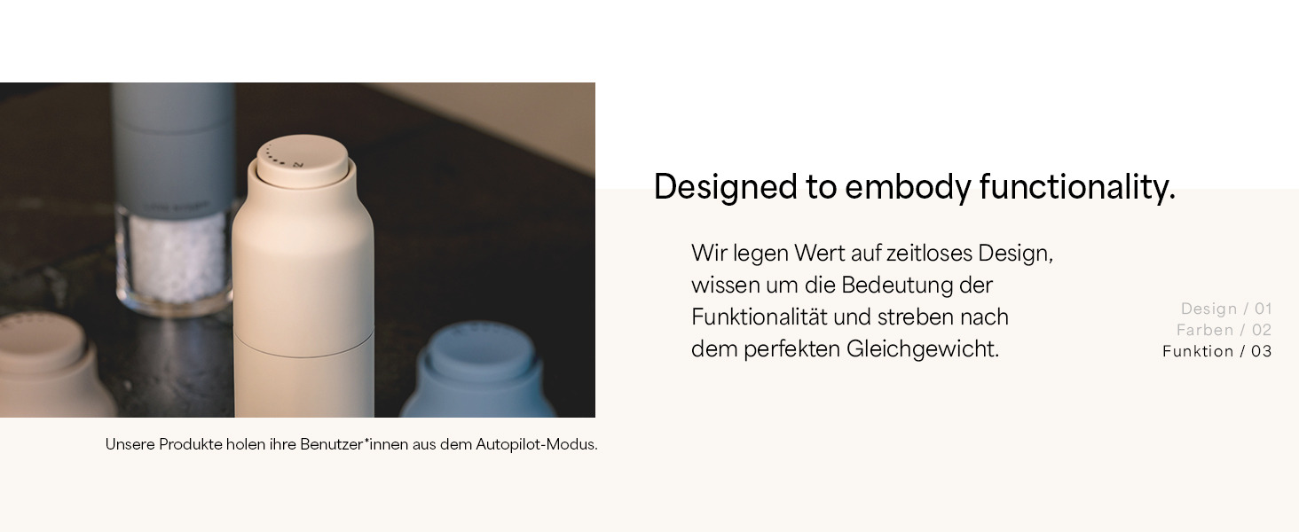 Набір для мелення солі та перцю LARS NYSØM з регульованим керамічним жорном | Набір з 2 мельниць з нержавіючої сталі (Коричневий/Бежевий)