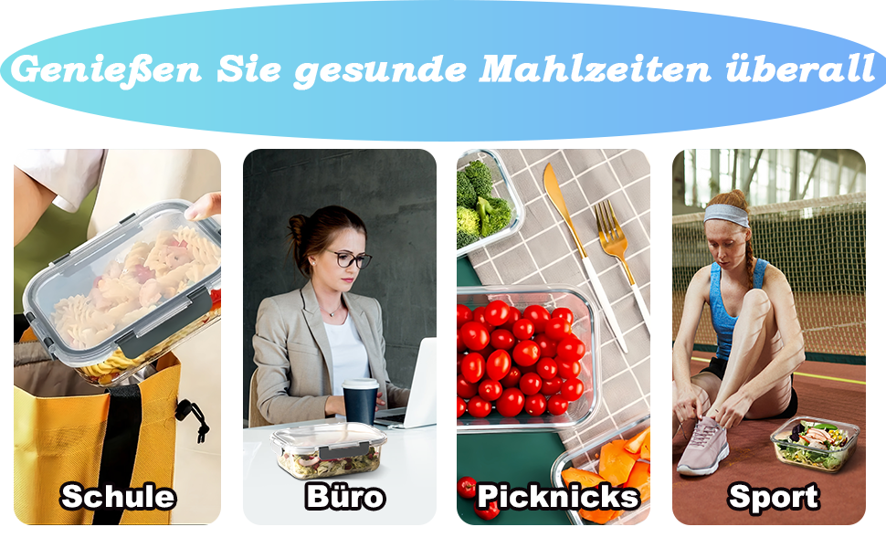 50 великих контейнерів для зберігання з кришкою, герметичні | Без BPA | Складаються | Контейнери для зберігання продуктів для приготування їжі | Підходять для морозильника та мікрохвильової печі | 25 контейнерів + 25 кришок | Герметичний дизайн