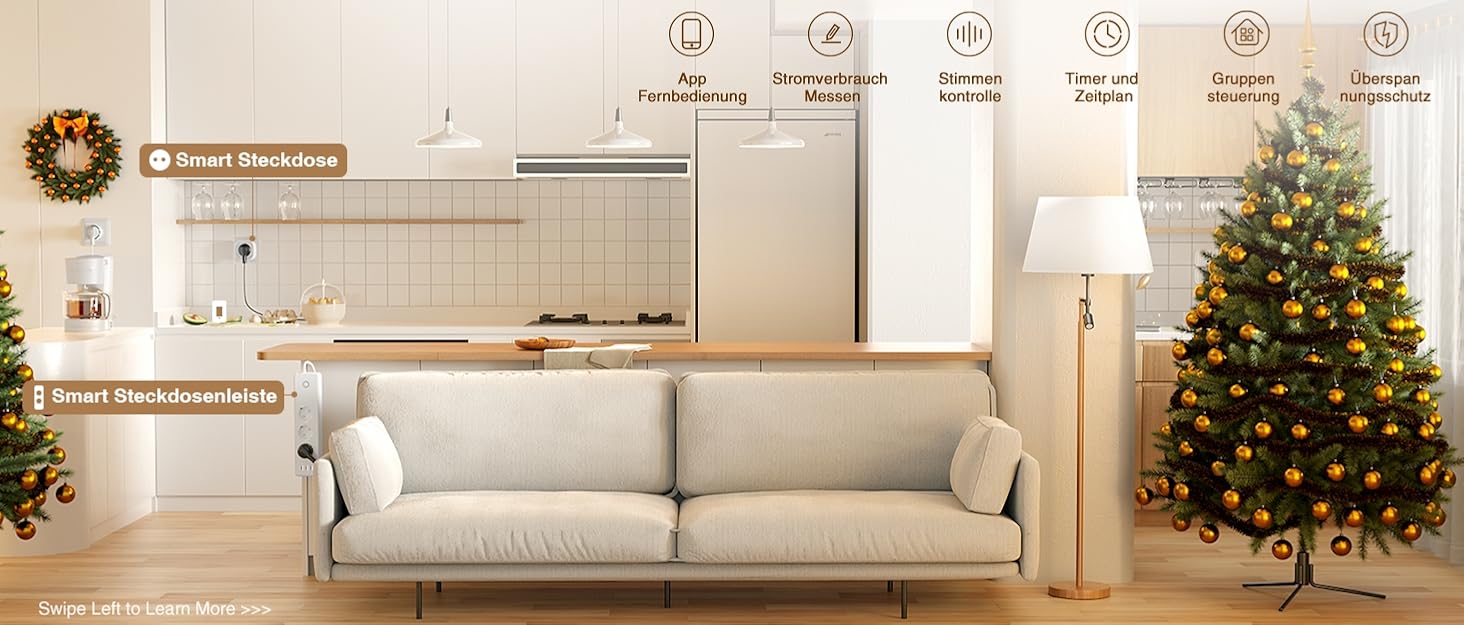 Розумний Wi-Fi термометр-гігрометр GHome Smart з інфрачервоною дистанційною підтримкою, цифровий вимірювач температури та вологості з мобільним додатком, сумісний з Alexa і Google Assistant