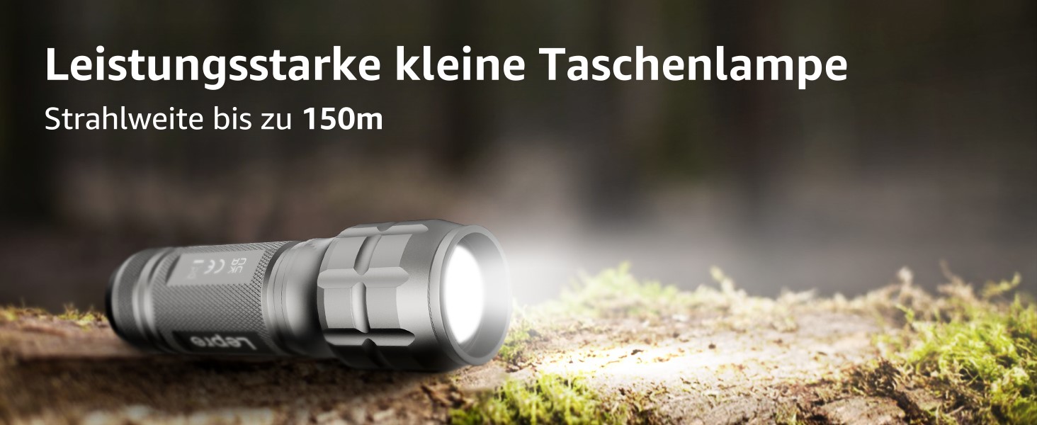 LED ліхтарик Lighting EVER: компактний, яскравий, з регулюванням фокусу. Водонепроникний ручний ліхтарик для кемпінгу, відпочинку на природі та надзвичайних ситуацій. (Gunmetal, 1 шт.)