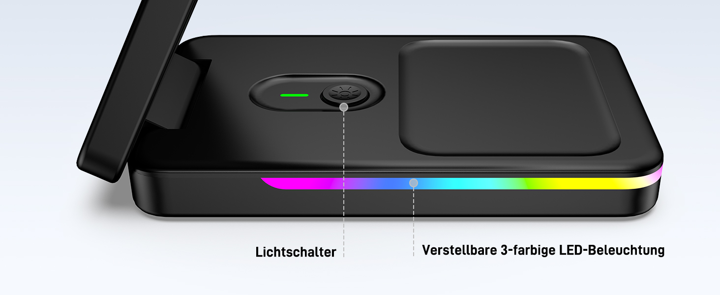 Магнітна зарядна станція 3-в-1 для Google Pixel Watch 3/2, Pixel 10/Pro/XL, 9/Pro/XL та Pixel Buds. Бездротовий зарядний пристрій Magsafe, складаний, для подорожей.