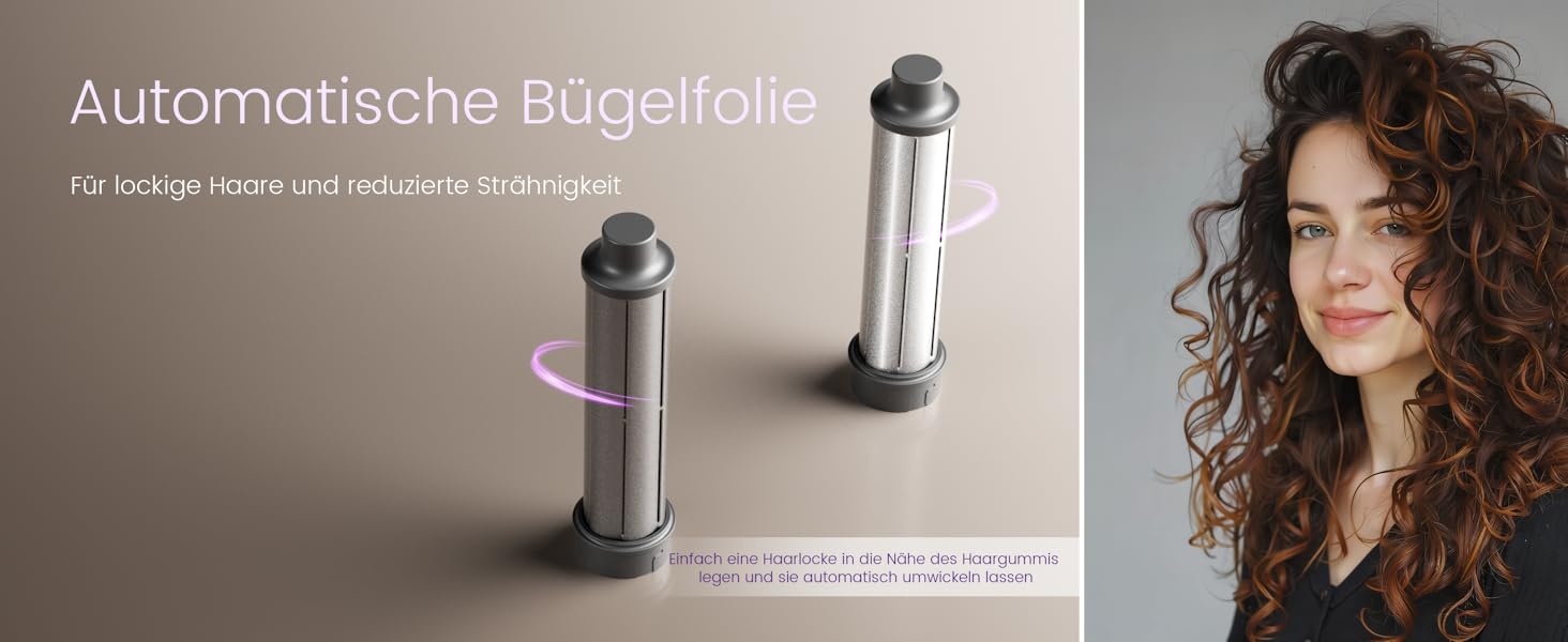 Фен-щітка Hairstyler 6 в 1: для локонів, об'єму, випрямлення та сушіння волосся, 1400W, 110000 обертів/хв, сірий