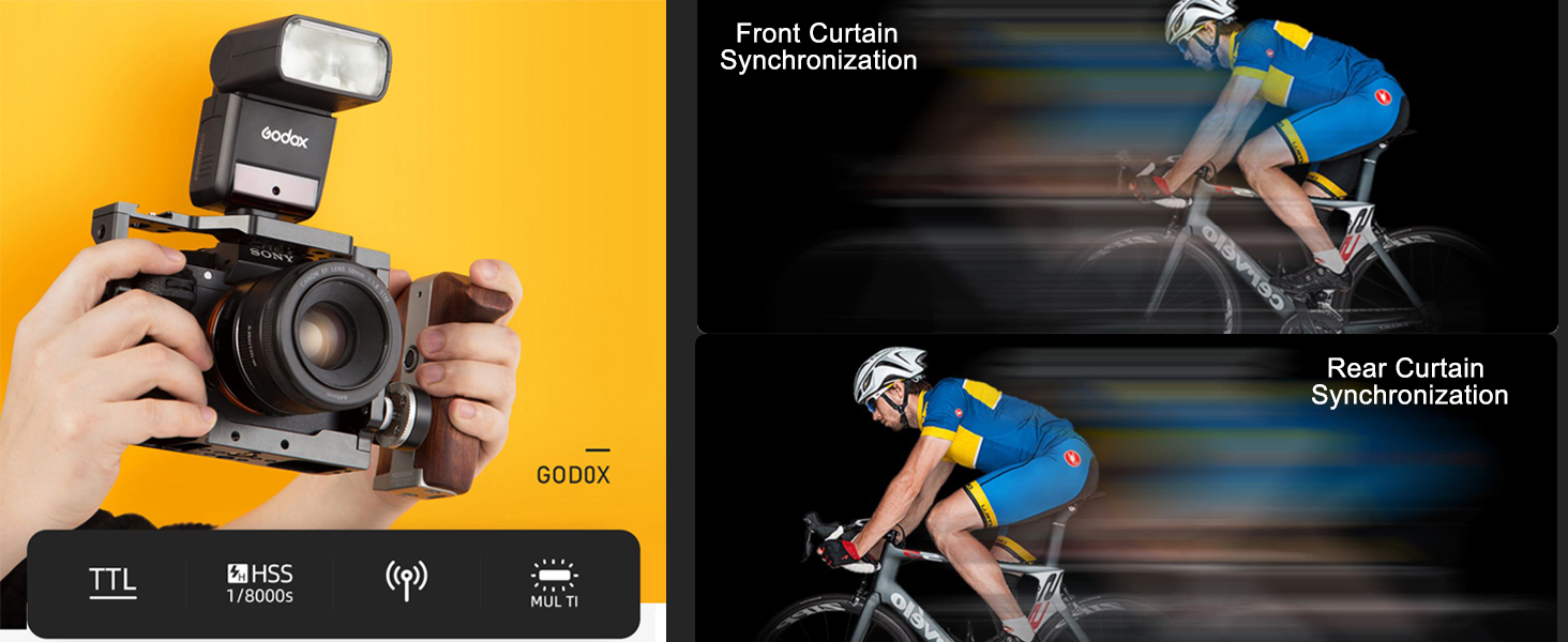 Спалах Godox TT350S TTL 2.4G HSS 1/8000s GN36 для Sony - Сумісний зі Sony Mirrorless