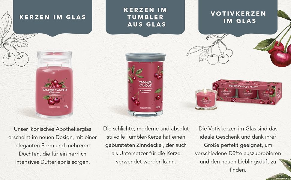Ароматна свічка Yankee Candle Signature Sparkling Cinnamon, велика тумблер-свічка з тривалим горінням, соєвий віск