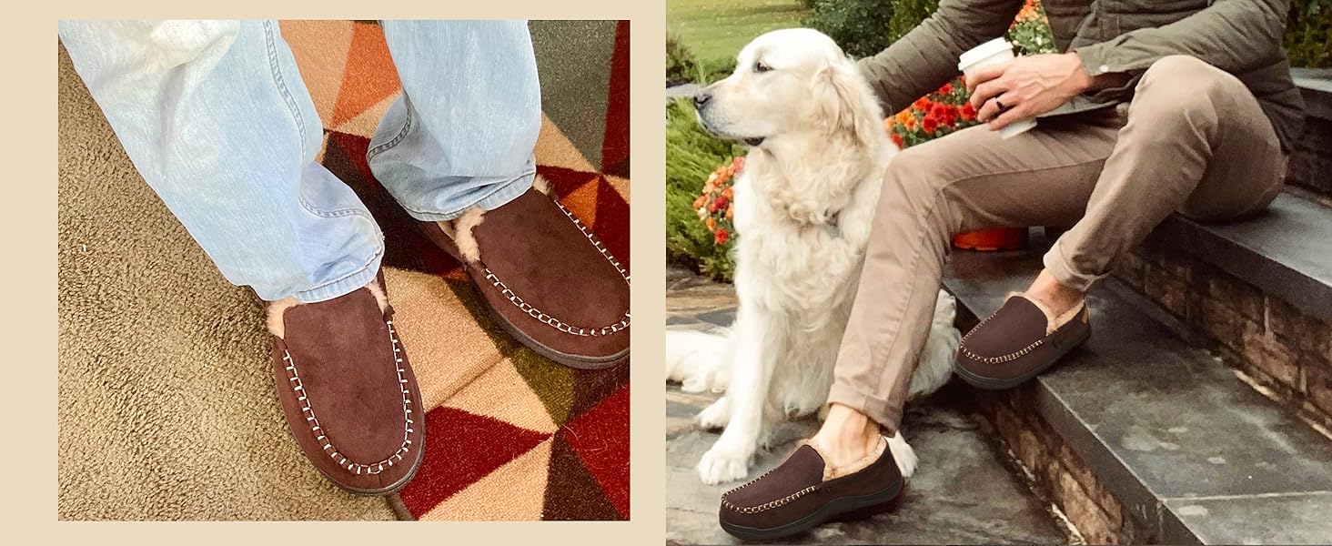 Чоловічі домашні тапочки Zigzagger з мікрозамші та піною з пам'яті (42 EU, чорний)