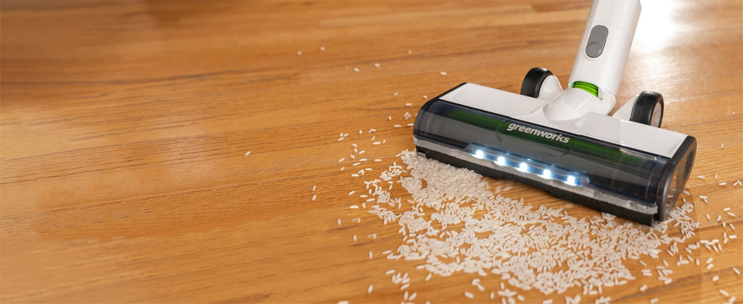 Акумуляторний пилосос Greenworks GD24SV 5-в-1 без акумулятора та зарядного пристрою, 500W, Hepa-фільтр, насадка для шерсті тварин, 3 режими потужності, 45 хвилин роботи