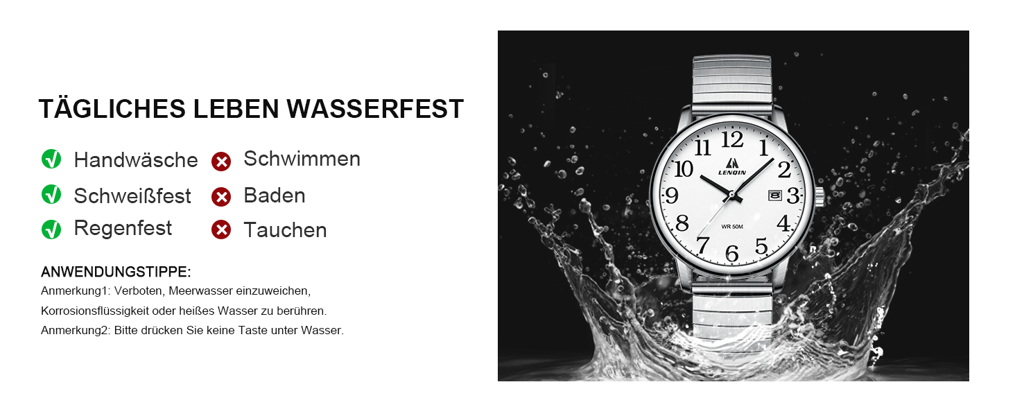 Чоловічий годинник: аналоговий кварцовий годинник з датою, водонепроникний, 38 мм, сріблястого кольору