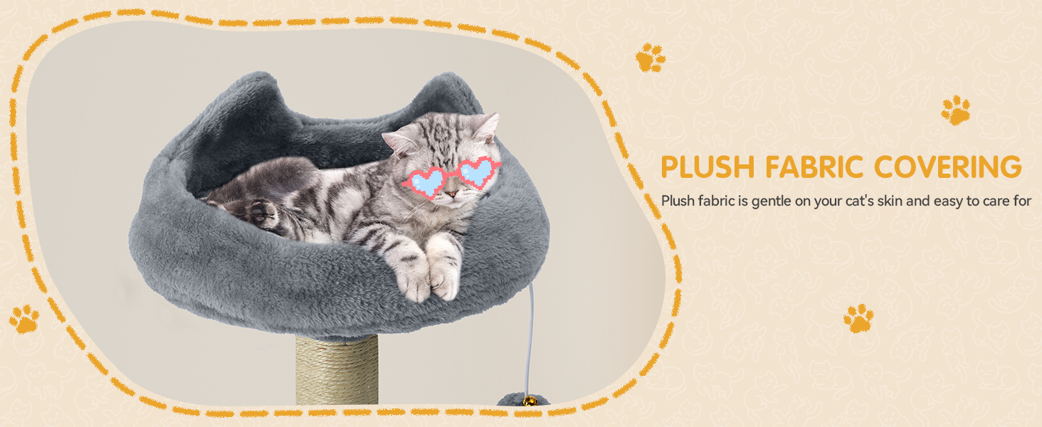 Котячий комплекс YITAHOME XXL з сизалевими стовпцями, 3 платформами, 2 хованками, гамаком, іграшками та когтеточкою, 137 см (темно-сірий)