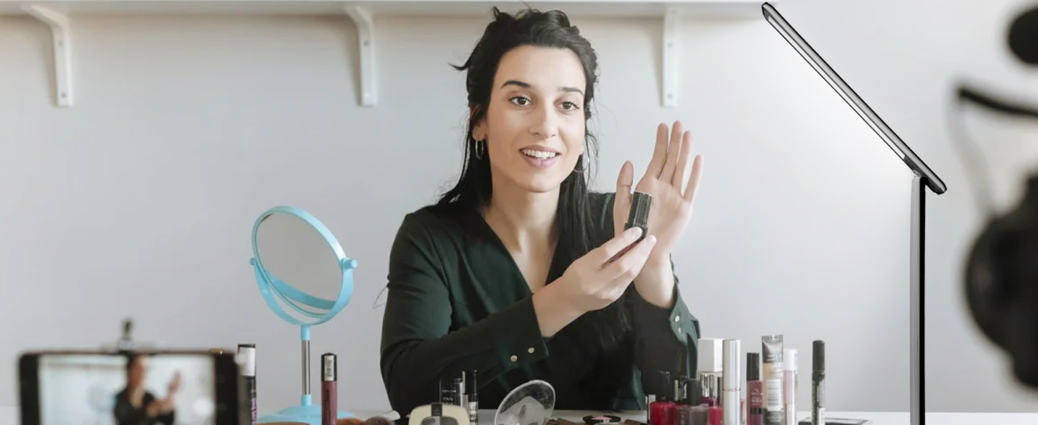 LED лампа настільна диммерна з USB, 5 кольорів та 5 рівнів яскравості, торчкова панель для читання, дитяча, для спальні, офісу, чорна