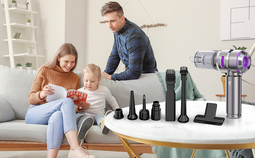 Бездротовий пилосос Higoom 4-в-1: ручний, для авто, 22000Pa, міні-пилосос, функція продування, для дому та автомобіля