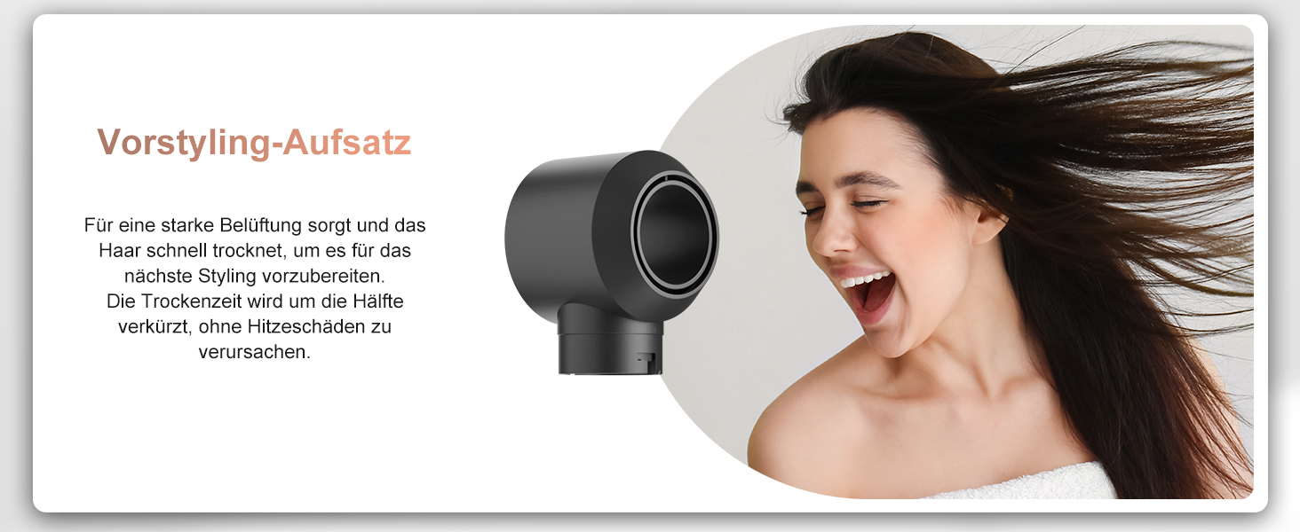 7MAGIC Airstyler 6-в-1: фен-щітка, плойка, завивка, іонізація, для волосся, подорожей, сріблястий